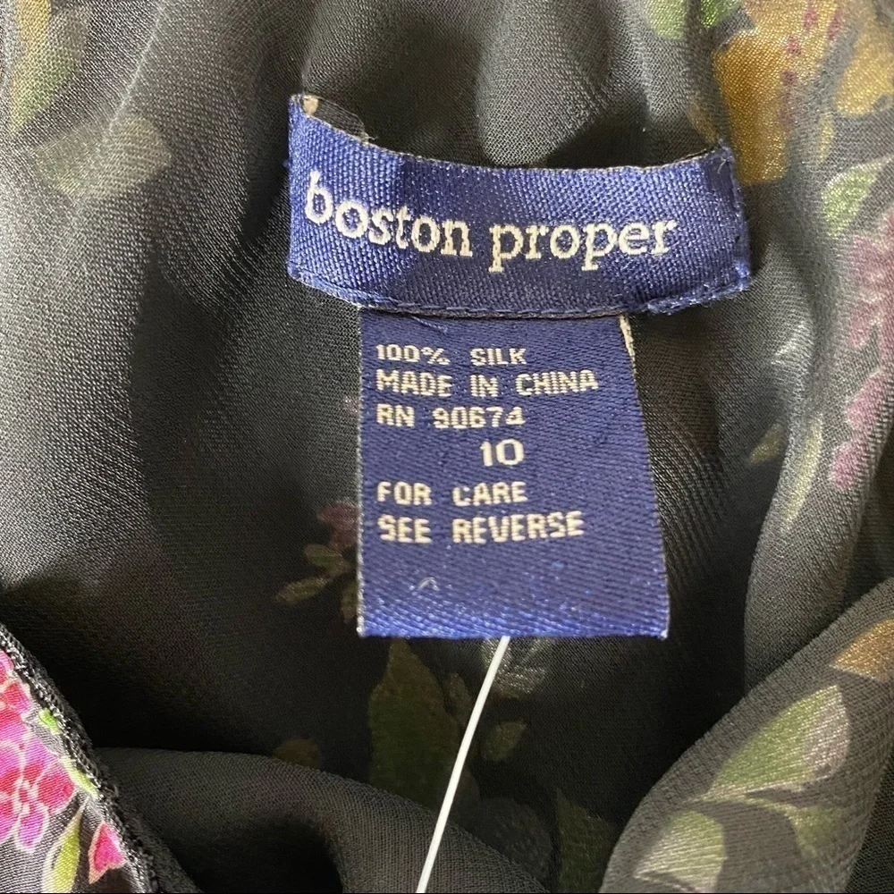 NWT Boston Proper Silk Maxi Skirt. Size 10